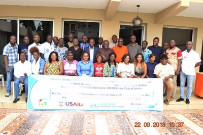 C&ocirc;te d&rsquo;Ivoire-One Health : trente professionnels des m&eacute;dias et communicateurs s&rsquo;approprient le concept pour une meilleure communication en p&eacute;riode de crise sanitaire