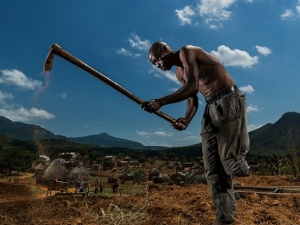 Une victme de mine antipersonnelle  