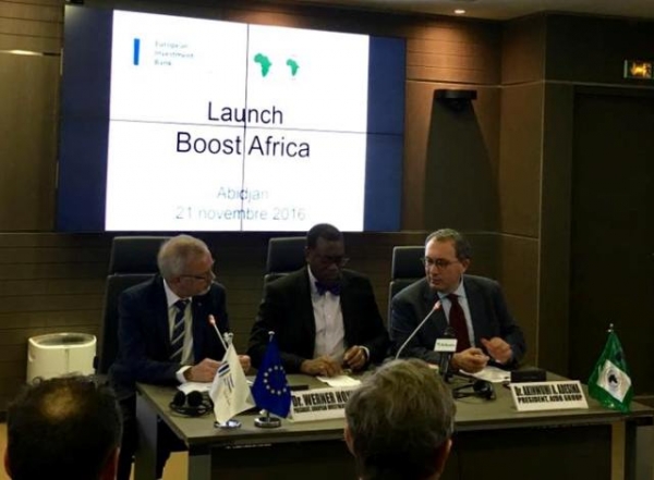 La BEI et la BAD lancent l'initiative Boost Africa, le 21/11/2016 &agrave; Abidjan