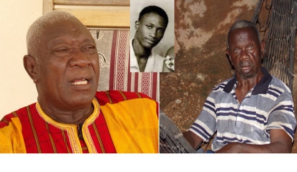 Le pr&eacute;sident Alassane Ouattara (au mileu, photo de jeunesse) &eacute;tait un enfant " r&eacute;serv&eacute; et appliqu&eacute;", selon ses amis amis d'enfance Pandry Kouadio (&agrave; droite) et Sangar&eacute; Lancina