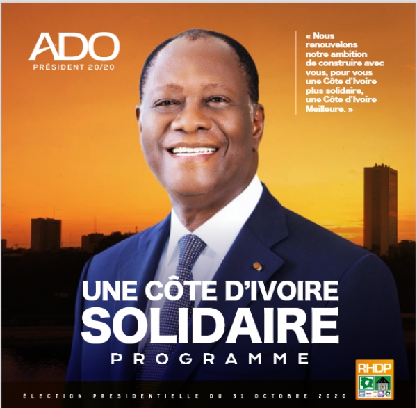 C&ocirc;te d'Ivoire/ Pr&eacute;sidentielle 2020 : Alassane Ouattara fonde son programme sur cinq piliers essentiels