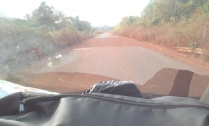 Une vue du tron&ccedil;on Bondoukou-Bouna en voie de f&eacute;gradation