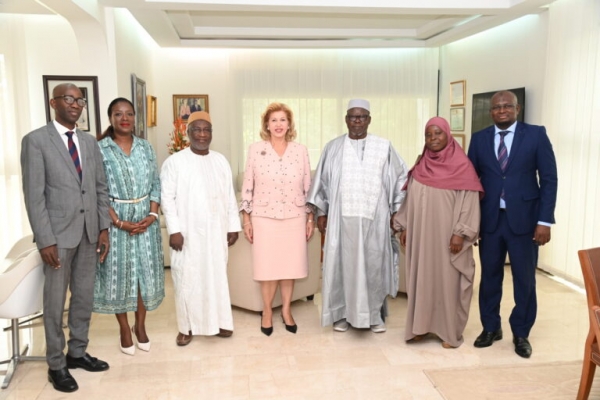 C&ocirc;te d&rsquo;Ivoire/Lutte contre les VBG : Dominique Ouattara &eacute;change avec l'Imam Ciss&eacute; Djiguiba